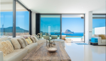 Resa Estate Ibiza for sale townhouse cala Carbo es Vedra living.jpg